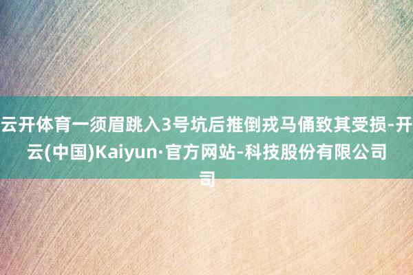 云开体育一须眉跳入3号坑后推倒戎马俑致其受损-开云(中国)Kaiyun·官方网站-科技股份有限公司